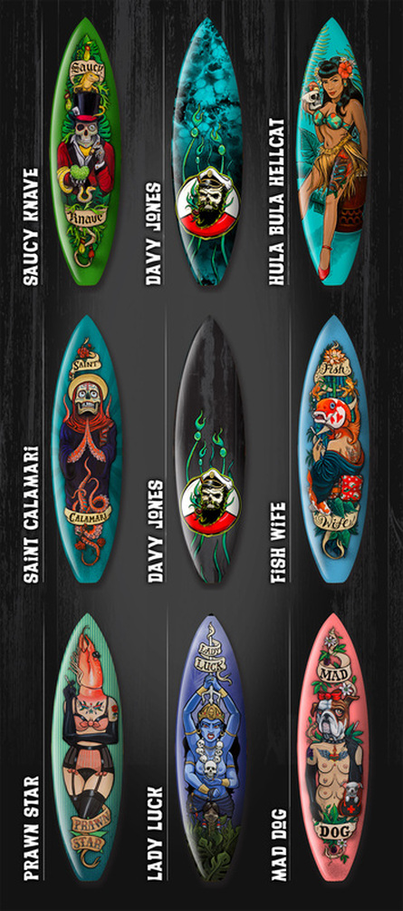 Surfboard artwork 