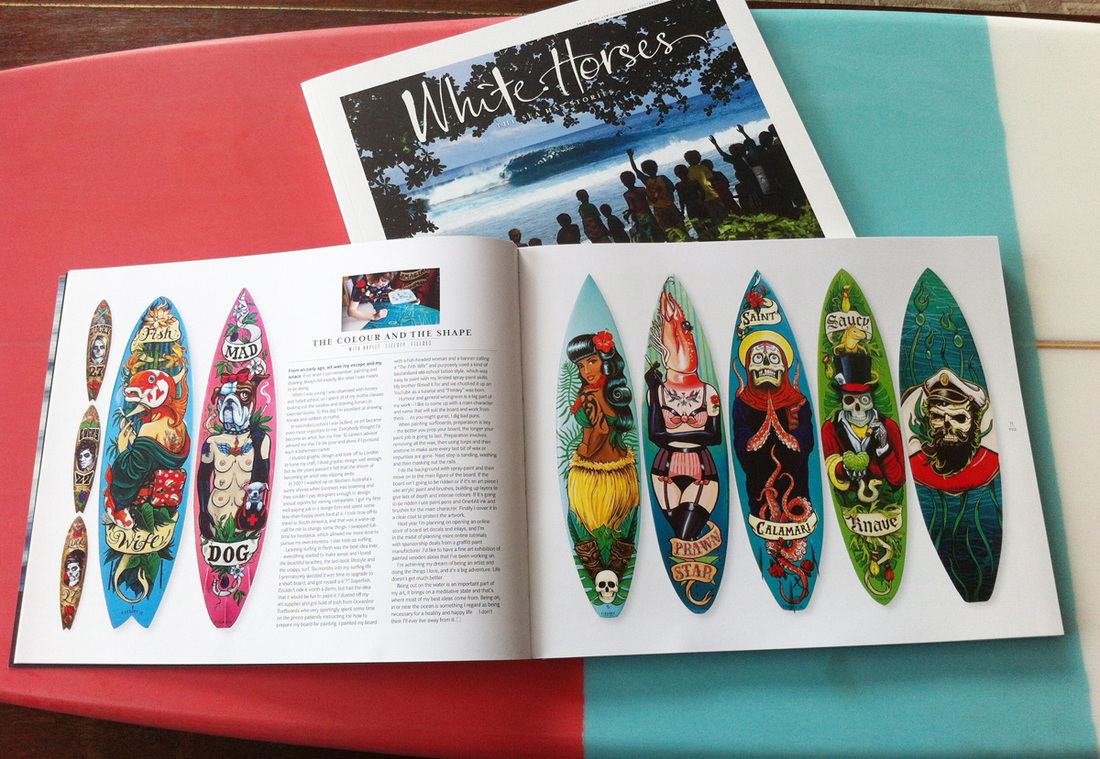 White Horses Surf Magazine interview with Fieldey