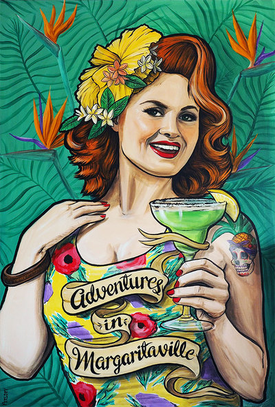"Adventures in Margaritaville" portrait for Babe