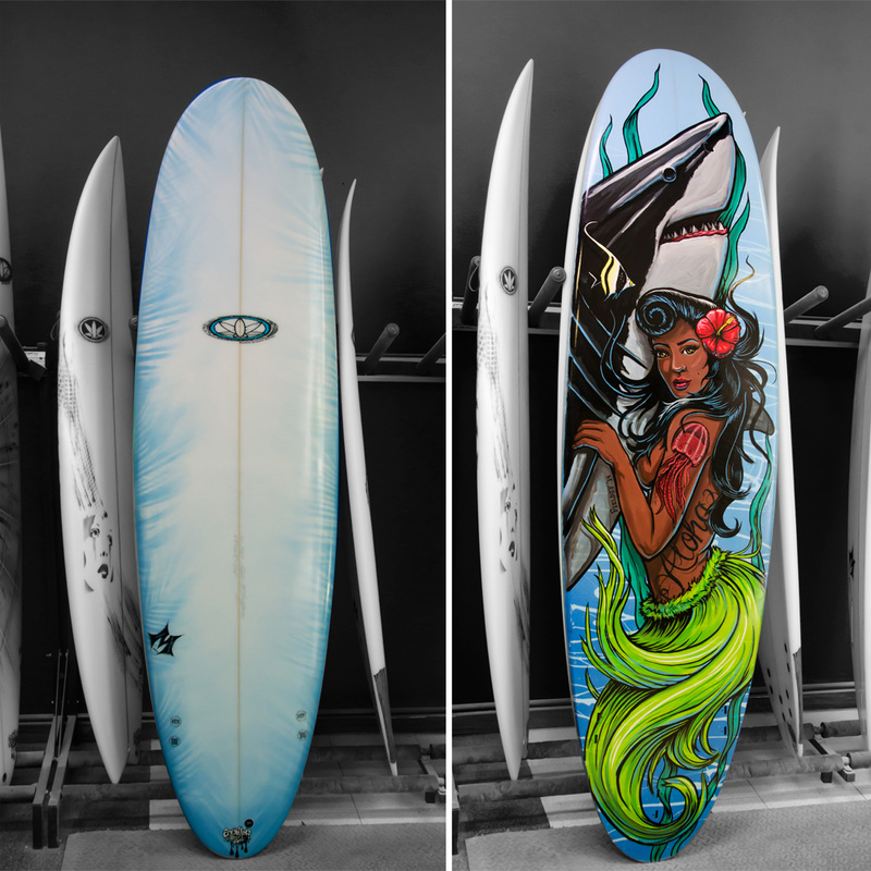 Hawaii commission surfboard