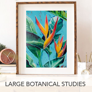Large botanical artworks button