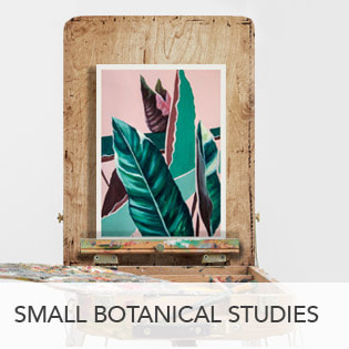 Small botanical artwork button
